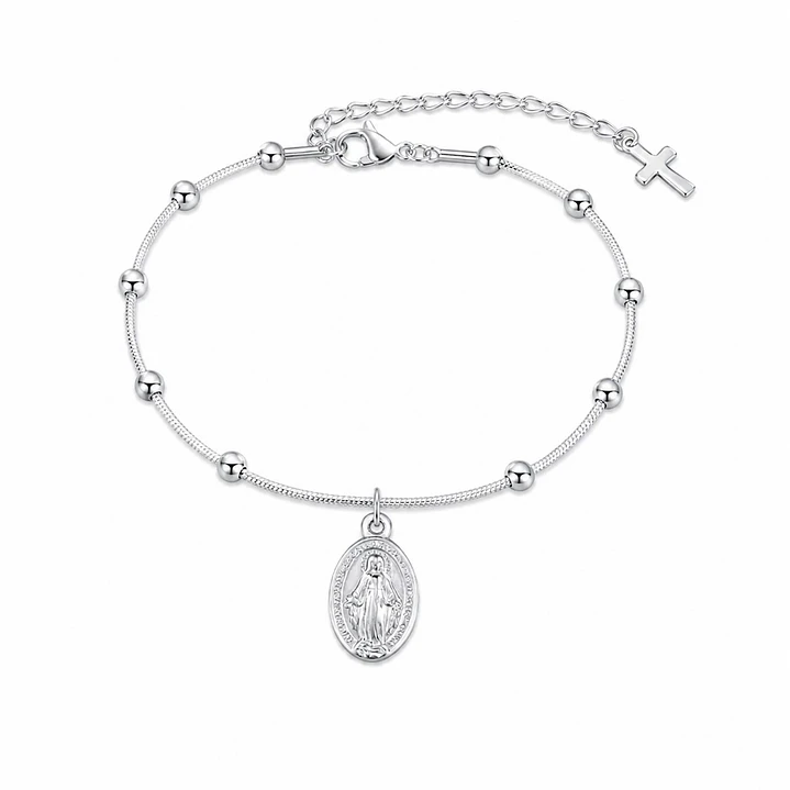 Pulsera Virgen María Acero Inoxidable 1