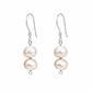 Aros Colgantes Perla de Rio Natural Plata Ley 925   - Miniatura 1