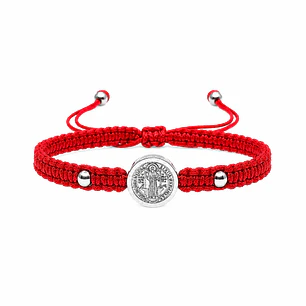 Pulsera Hilo Rojo Baby San Benito Acero Inoxidable