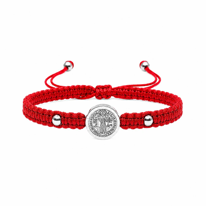 Pulsera Hilo Rojo Baby San Benito Acero Inoxidable 1