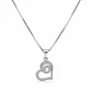 Collar Corazón Circón Plata 925  - Miniatura 1