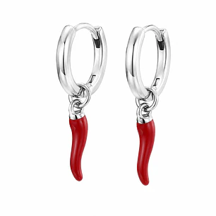 Aros Argolla Ají de la Suerte Acero Inoxidable Unisex