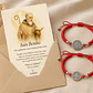 Pack 2 Pulseras Hilo Rojo Protección San Benito Pareja + Tarjeta Dedicatoria - Miniatura 3