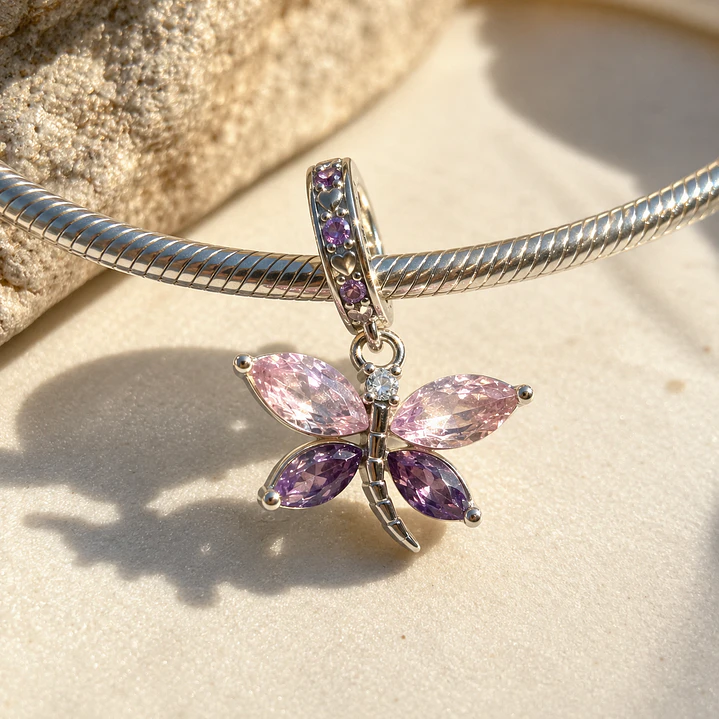 Charm Mariposa Circón Plata 925 5