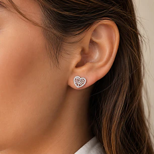 Aro Corazón Árbol de la Vida Circones Plata