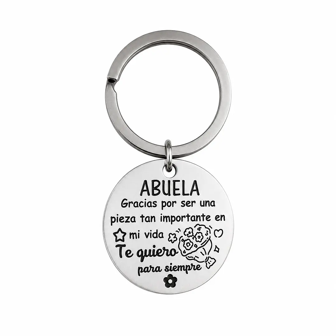 Llavero Amor Abuela Acero Inoxidable  1