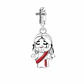 Charm Dije Jesús Fe Protección Plata 925 - Miniatura 1