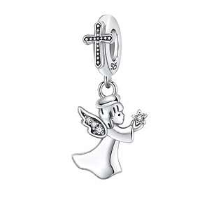 Charm Dije Ángel de la Guarda Plata 925
