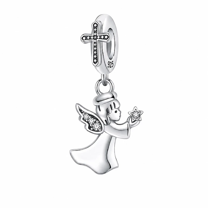 Charm Dije Ángel de la Guarda Plata 925 1