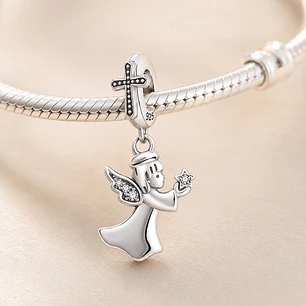 Charm Dije Ángel de la Guarda Plata 925