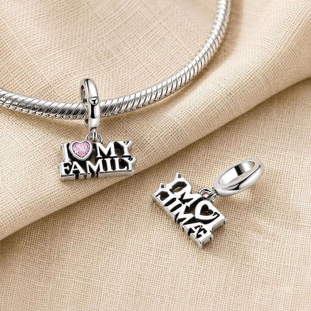 Charm Dije Yo Amo My Family Plata 925 2