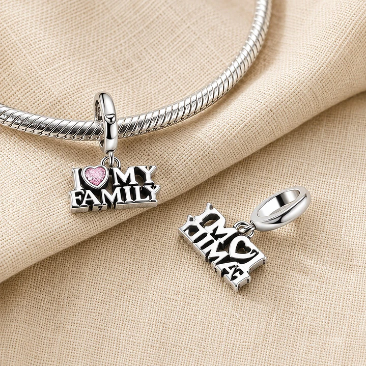 Charm Dije Yo Amo My Family Plata 925 2