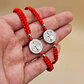 Pack 2 Pulseras Hilo Rojo San Benito Protección Acero - Miniatura 1