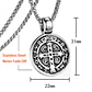 Collar Hombre San Benito Acero Inoxidable  - Miniatura 3