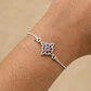 Pulsera Nudo de Bruja Circón Morado Plata 925 - Miniatura 2