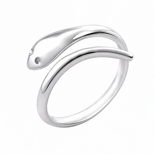 Anillo Serpiente Ajustable Acero Inoxidable   