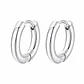 Aros Argolla Acero Inoxidable 11mm Unisex - Miniatura 1