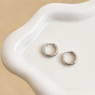 Aros Argolla Acero Inoxidable 11mm Unisex
