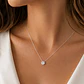 Collar Punto de Luz Circón Plata Ley 925 - Miniatura 2