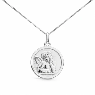 Collar Ángel de la Guarda Plata Ley 925