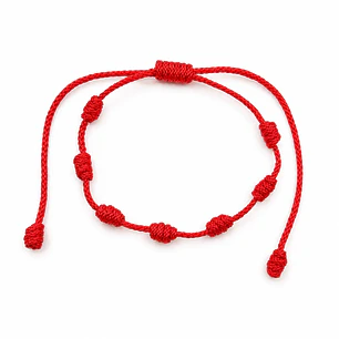 Pulsera Hilo Rojo 7 Nudos Protección Energía Positiva 