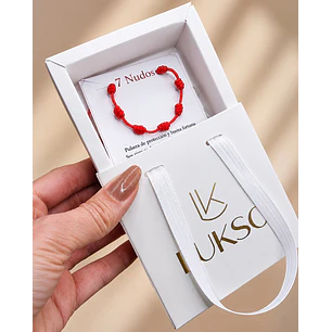 Pulsera Hilo Rojo 7 Nudos Protección Energía Positiva 