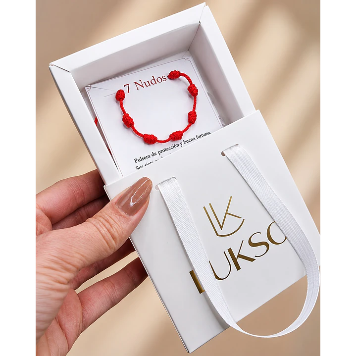 Pulsera Hilo Rojo 7 Nudos Protección Energía Positiva  2