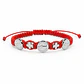 Pulsera Hilo Rojo San Benito Cruz Protección - Miniatura 1