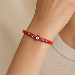 Pulsera Hilo Rojo Ojo Turco Protección