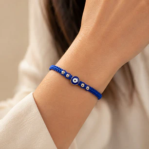 Pulsera Hilo Azul Ojo Turco Protección