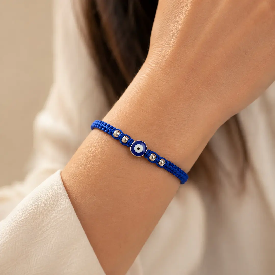 Pulsera Hilo Azul Ojo Turco Protección 2