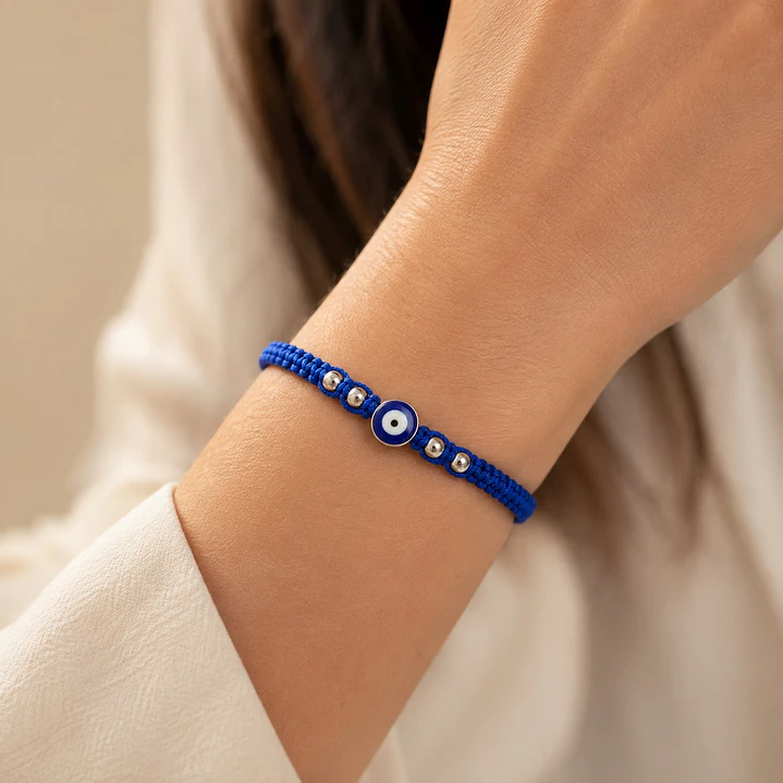 Pulsera Hilo Azul Ojo Turco Protección 2