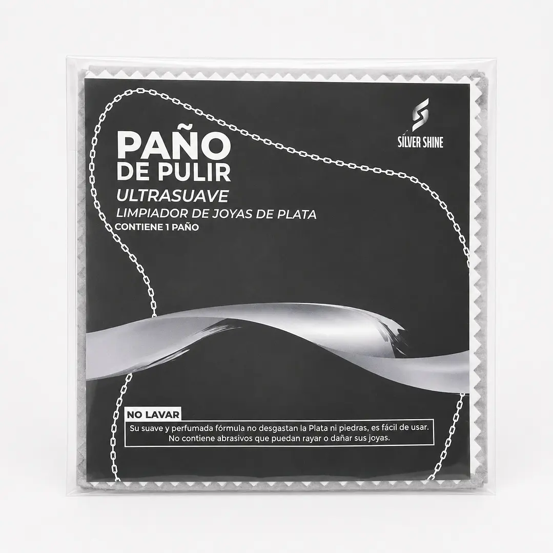 Paño para Limpieza de Joyas de Plata Ley 925 1