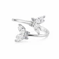 Anillo Ajustable de Mariposa con Circón en Plata Ley 925 - Miniatura 1