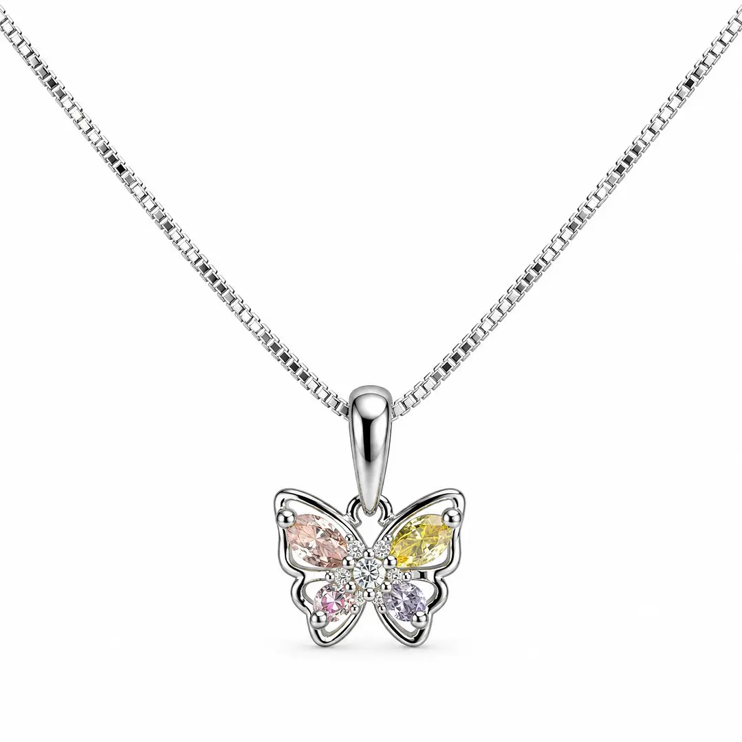 Collar Mariposa Minimalista Plata Ley 925 1