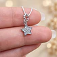 Collar Estrella Circón Plata Ley 925 - Miniatura 2