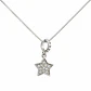 Collar Estrella Circón Plata Ley 925 - Miniatura 1