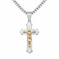 Collar Crucifijo en Acero Inoxidable - Miniatura 1