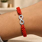 Pulsera Hilo Rojo Infinito Acero Inoxidable - Miniatura 2