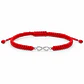 Pulsera Hilo Rojo Infinito Plata 925 - Miniatura 1