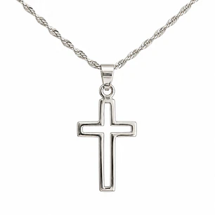 Collar Cruz Plata 925 Unisex