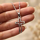 Collar Cruz Plata 925 Unisex - Miniatura 2