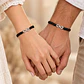 Pack 2 Pulsera Hilo Negro Infinito Pareja Acero Inoxidable - Miniatura 3