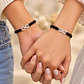 Pack 2 Pulsera Hilo Negro Infinito Pareja Acero Inoxidable - Miniatura 4