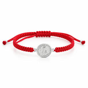 Pulsera Hilo Rojo Infantil para Niño Plata 925