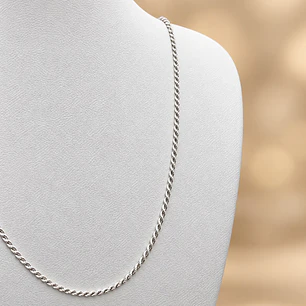 Cadena Turbillon 1.2mm Plata 925 60cm Unisex