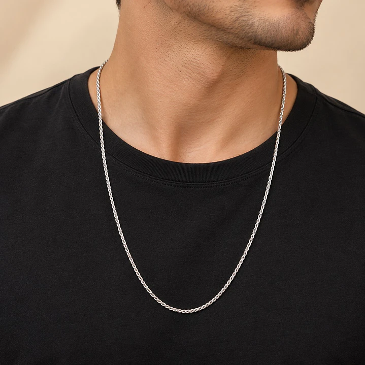 Cadena Turbillon 1.2mm Plata 925 60cm Unisex 4
