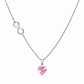 Collar Infinito Corazón Cristal Plata 925  - Miniatura 7