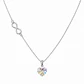 Collar Infinito Corazón Cristal Plata 925  - Miniatura 9