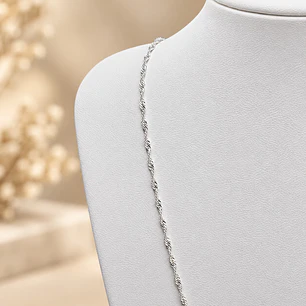 Cadena Singapur 1.5 mm 60cm Plata 925 Unisex